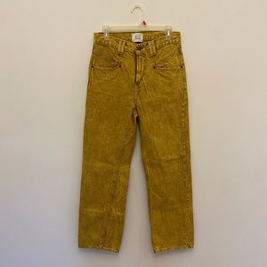 BDG high waisted cowboy mustard jeans